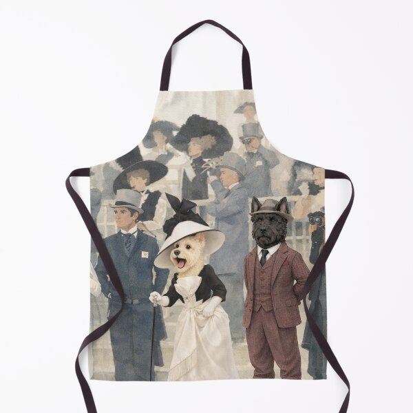 Item preview, Scottie Dogs Elegant English Ascot Scene designed and sold by CJChronicles.