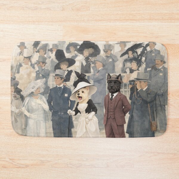 Item preview, Scottie Dogs Elegant English Ascot Scene designed and sold by CJChronicles.