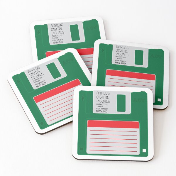 Item preview, Floppy Disk Graphic Tee (Cadmium Green Colorway) – Y2K Retro Computer Tech Nostalgia Streetwear T-Shirt designed and sold by analogdigitalvz.