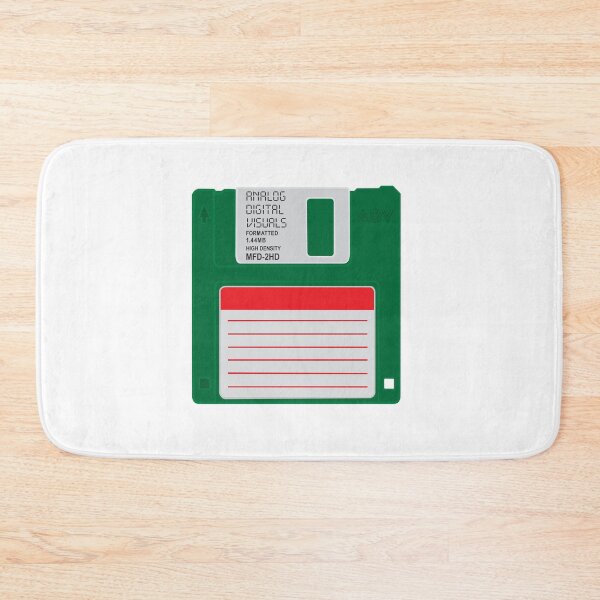 Item preview, Floppy Disk Graphic Tee (Cadmium Green Colorway) – Y2K Retro Computer Tech Nostalgia Streetwear T-Shirt designed and sold by analogdigitalvz.