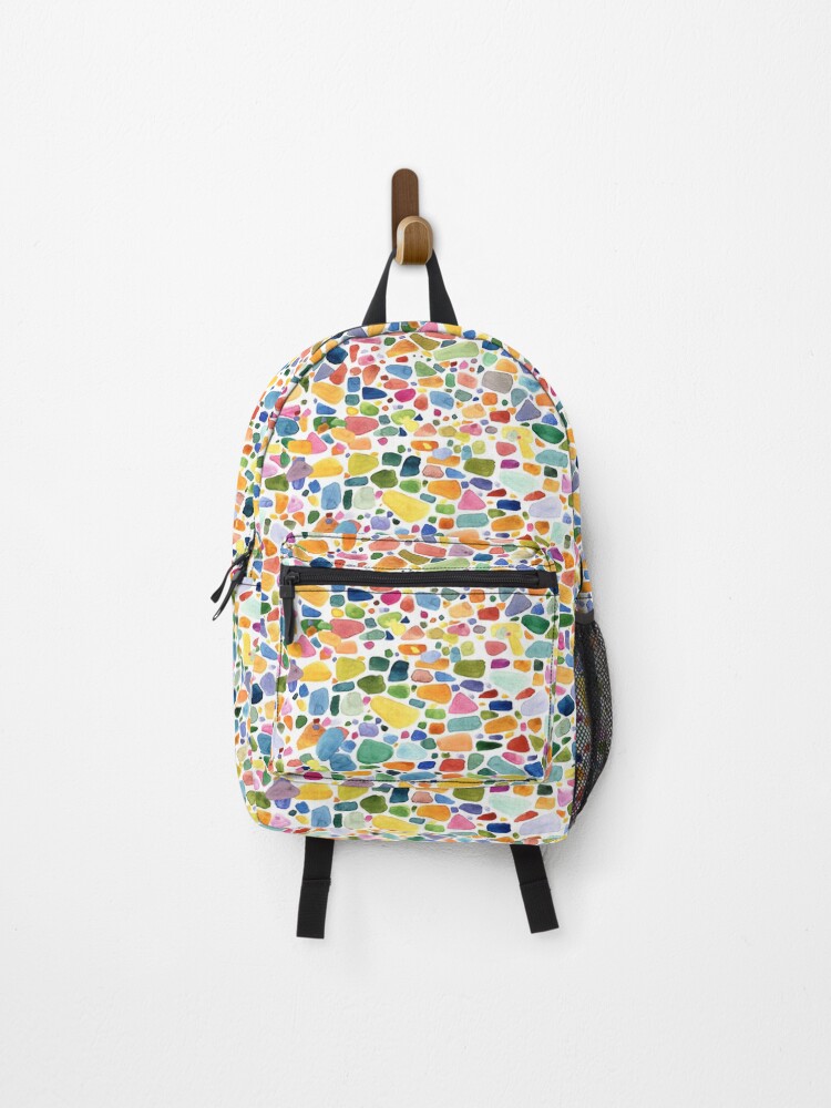 Thumbnail 1 of 3, Backpack, Color Mosaic designed and sold by stakeyo.
