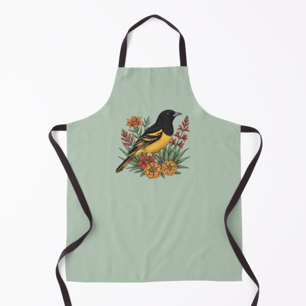 Item preview, Scott's Oriole Perched Among Bold Colored Desert Wildflowers designed and sold by BirdsnStuff.