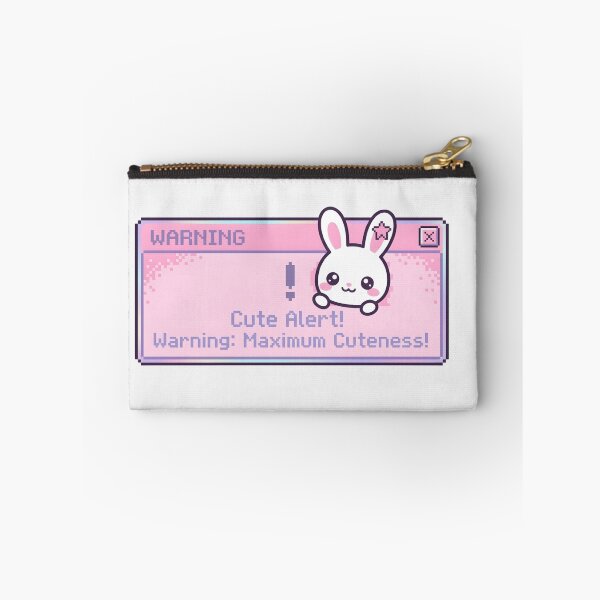 Item preview, Kawaii Bunny Cute Alert Warning Window - Pastel Pink Aesthetic Pop-up designed and sold by Trendora90.