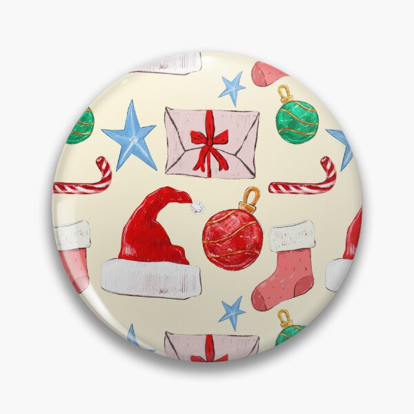 Item preview, Cute Christmas Seamless Pattern with Holiday Elements designed and sold by aikdreams.