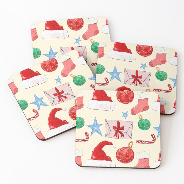 Item preview, Cute Christmas Seamless Pattern with Holiday Elements designed and sold by aikdreams.