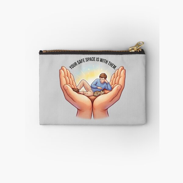 Item preview, Your Safe Space is With Them - Man and Cat Healing Art designed and sold by MarZeDesigns .