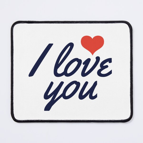 Item preview, The text: I love you, printed designed and sold by Marcu Ioachim.