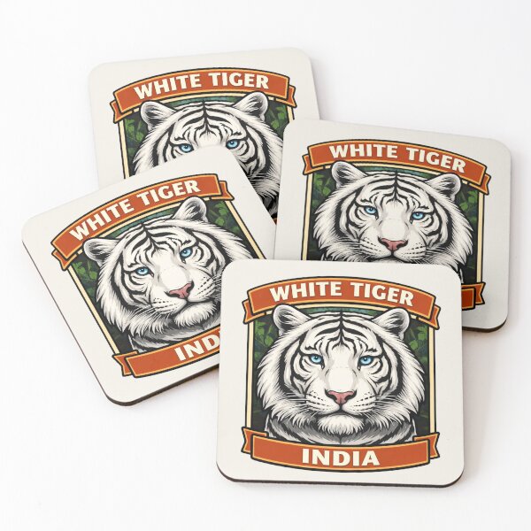 Item preview, White Tiger of India Wildlife designed and sold by Myra365Art.