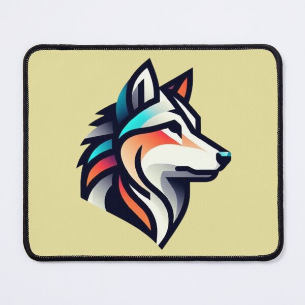 Item preview, Geometric Wolf – Abstract Colorful Design designed and sold by Dogandesighn.