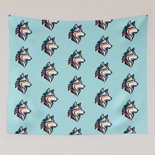 Item preview, Geometric Wolf – Abstract Colorful Design designed and sold by Dogandesighn.