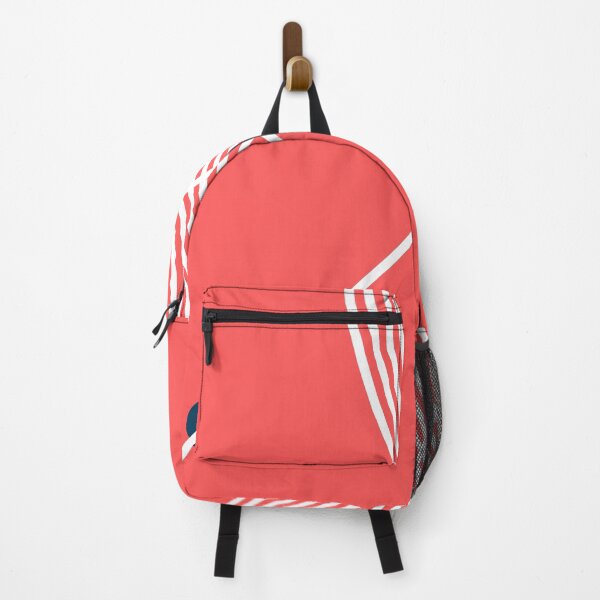Item preview, The Echo - Geometric Minimalist Red and Navy Abstract designed and sold by artdocaj.