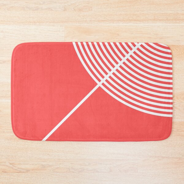 Item preview, The Echo - Geometric Minimalist Red and Navy Abstract designed and sold by artdocaj.