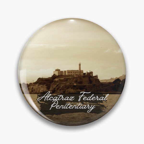 Item preview, Alcatraz Federal Penitentiary Cursive Caption (Design 2) designed and sold by GhostlyWorld.
