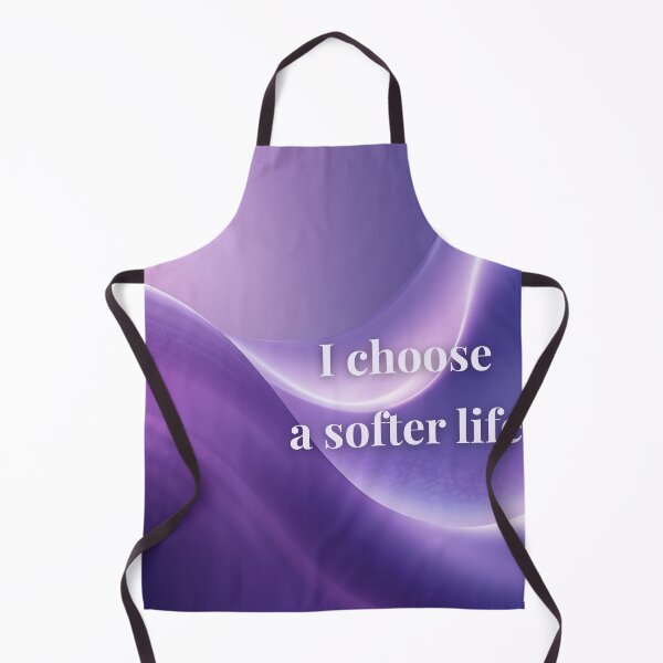 Item preview, I Choose a Softer Life – Gentle Affirmation, Purple Aesthetic, Calm Healing Quote designed and sold by MysticPurpleHue.