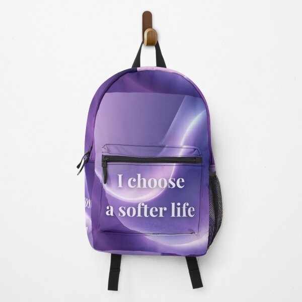 Item preview, I Choose a Softer Life – Gentle Affirmation, Purple Aesthetic, Calm Healing Quote designed and sold by MysticPurpleHue.