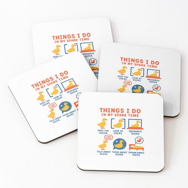 Item preview, Things I Do In My Spare Time — Funny Duck Lover Gift designed and sold by Colorful-Garden.
