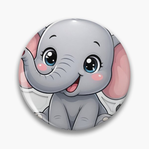 Item preview, Sticker Gajah Lucu designed and sold by Qcloth.