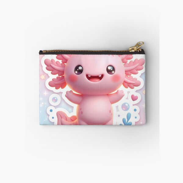Item preview, Cute Axolotl Smiling Kawaii 3D Sticker designed and sold by MiniPrintMagic.