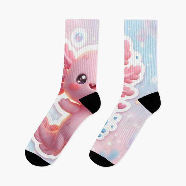 Item preview, Cute Axolotl Smiling Kawaii 3D Sticker designed and sold by MiniPrintMagic.