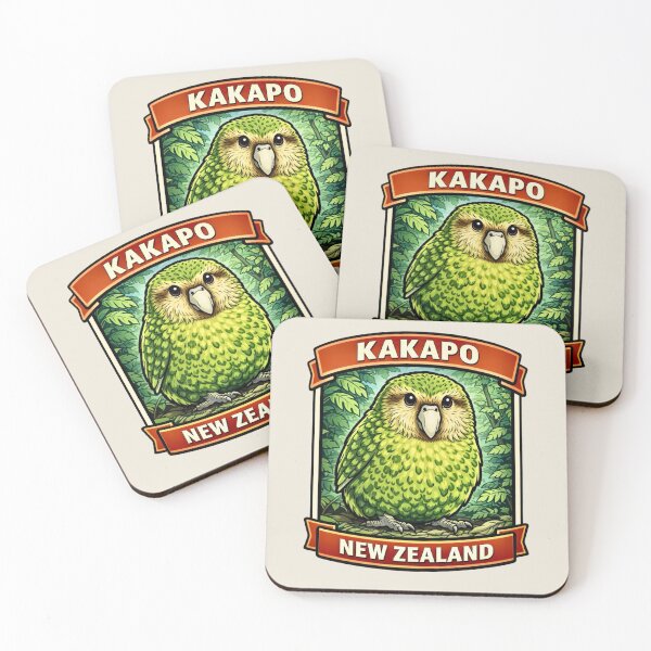Item preview, Kakapo - New Zealand Rare Flightless Parrot Wildlife designed and sold by Myra365Art.