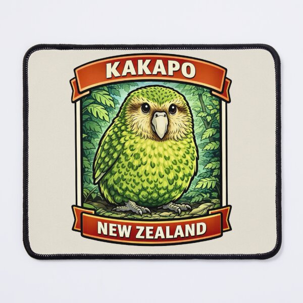 Item preview, Kakapo - New Zealand Rare Flightless Parrot Wildlife designed and sold by Myra365Art.