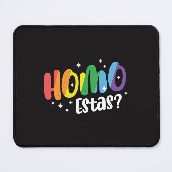 Item preview, Homo Estas Funny Gay Pride Rainbow LGBTQ Spanish Pun Humor Design designed and sold by kiralynstration.
