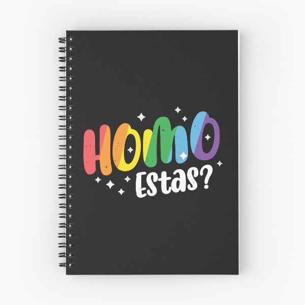Item preview, Homo Estas Funny Gay Pride Rainbow LGBTQ Spanish Pun Humor Design designed and sold by kiralynstration.