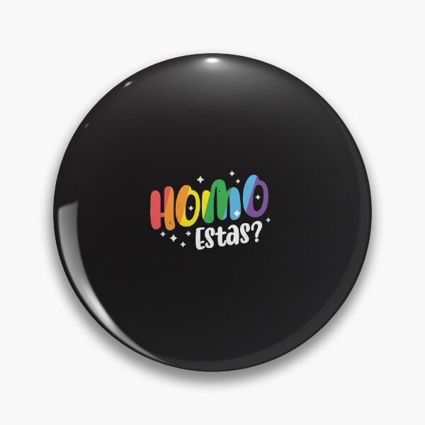 Item preview, Homo Estas Funny Gay Pride Rainbow LGBTQ Spanish Pun Humor Design designed and sold by kiralynstration.