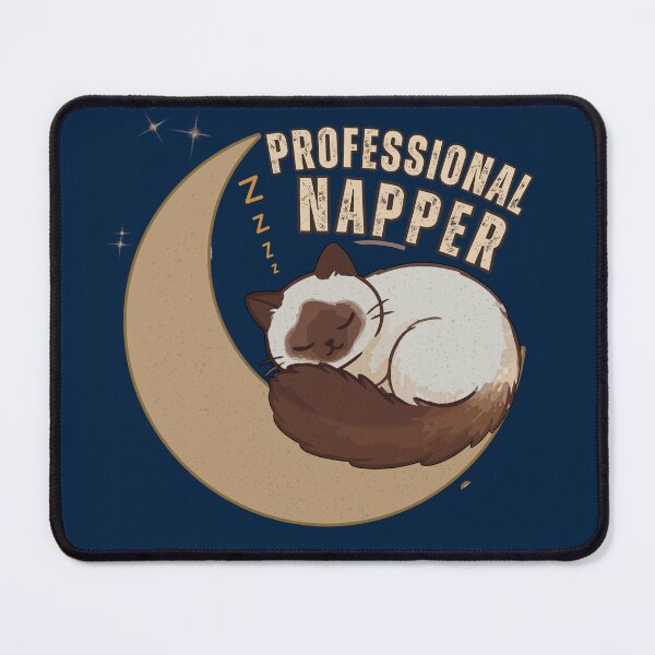 Item preview, Professional Napper Cute Sleeping Cat Moon Funny Cat Lover Aesthetic T-Shirt designed and sold by Negisandeep studio.