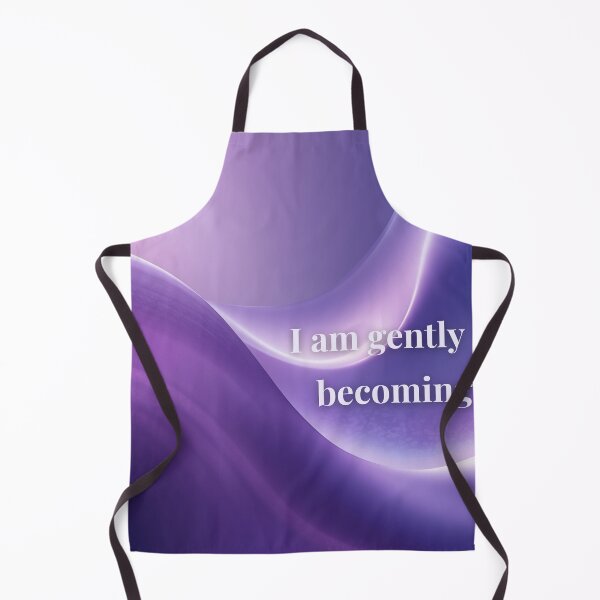 Item preview, I Am Gently Becoming – Soft Healing Affirmation, Purple Aesthetic Minimal Quote designed and sold by MysticPurpleHue.