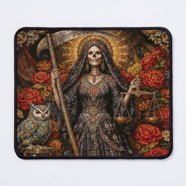 Item preview, Black Robe Santa Muerte designed and sold by AliceWhiteDF.