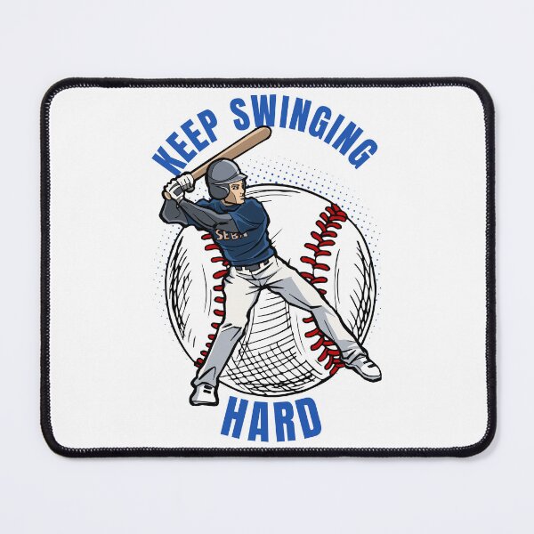 Item preview, Keep Swinging Hard Baseball Batter designed and sold by yuki-hana.