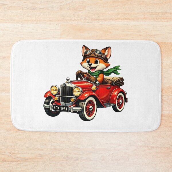 Item preview, Fox Pilot in a Vintage Red Convertible 1934 designed and sold by CHRIST5000.