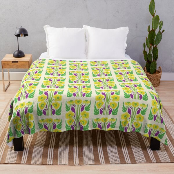 Item preview, Cool Colorful Capacious Folk Floral Abstract Design designed and sold by CharlottePlaceArt.