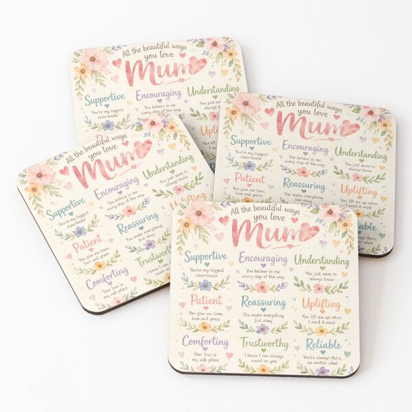Item preview, Mother’s Day Words | strength and support of a mum’s love designed and sold by inspired-works.
