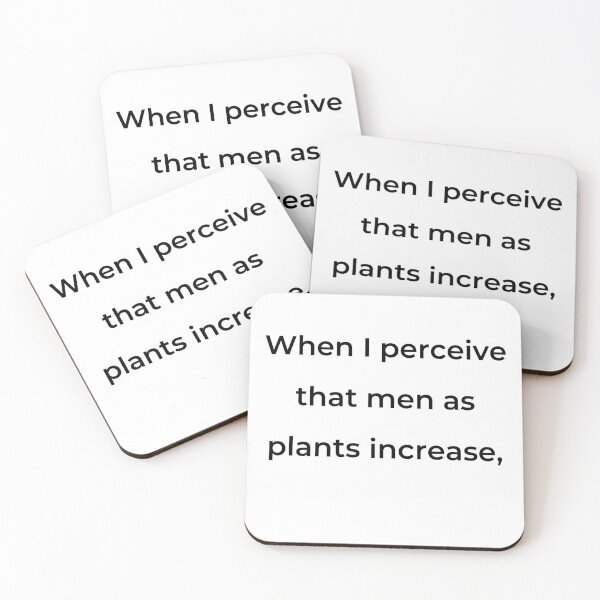 Item preview, "When I perceive that men as plants increase," - print black designed and sold by ariksworld.