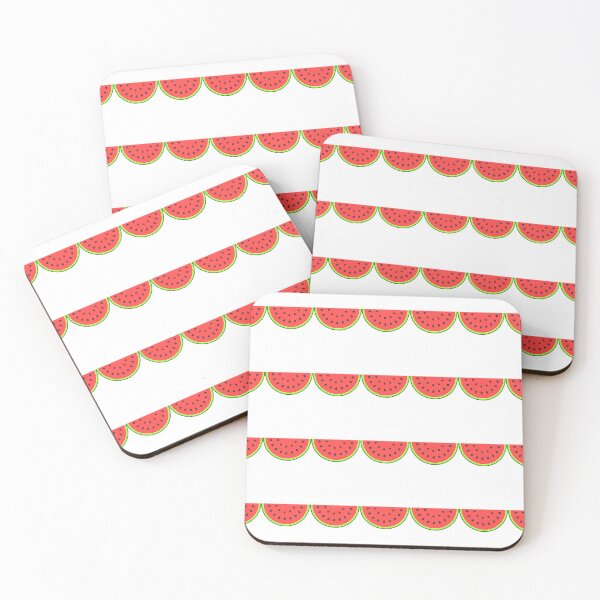 Item preview, Cute Watermelon Slice Seamless Pattern Design designed and sold by NadDot.