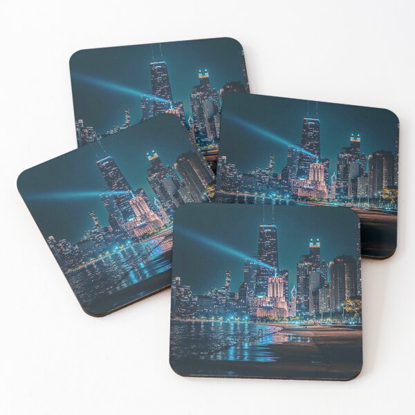 Item preview, Chicago Arch Enemy bSkyline at Night designed and sold by Singreddress.