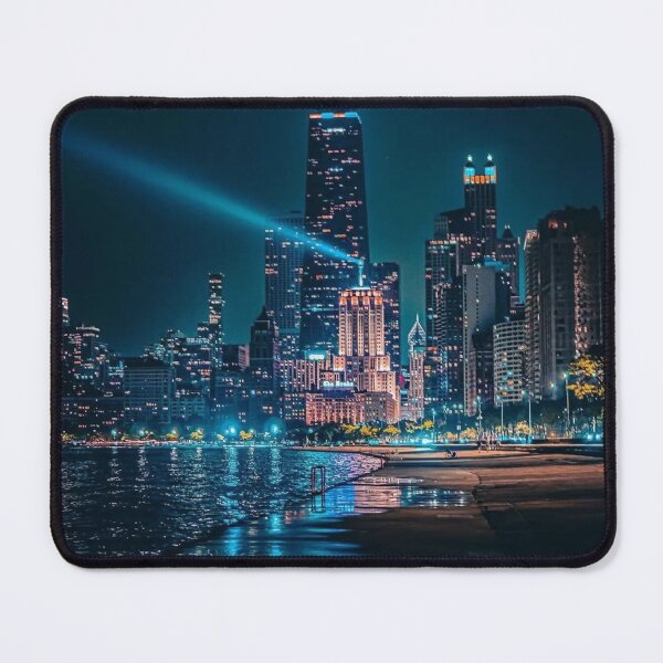 Item preview, Chicago Arch Enemy bSkyline at Night designed and sold by Singreddress.