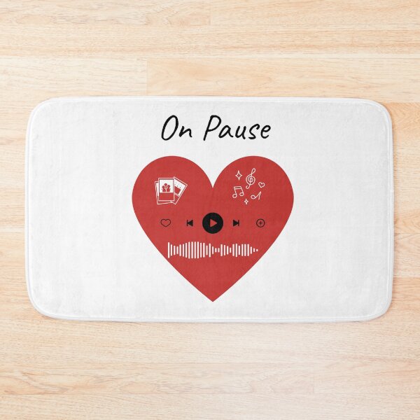 Item preview, On Pause - Minimalist Red Heart Music Player Art designed and sold by Rehnair.