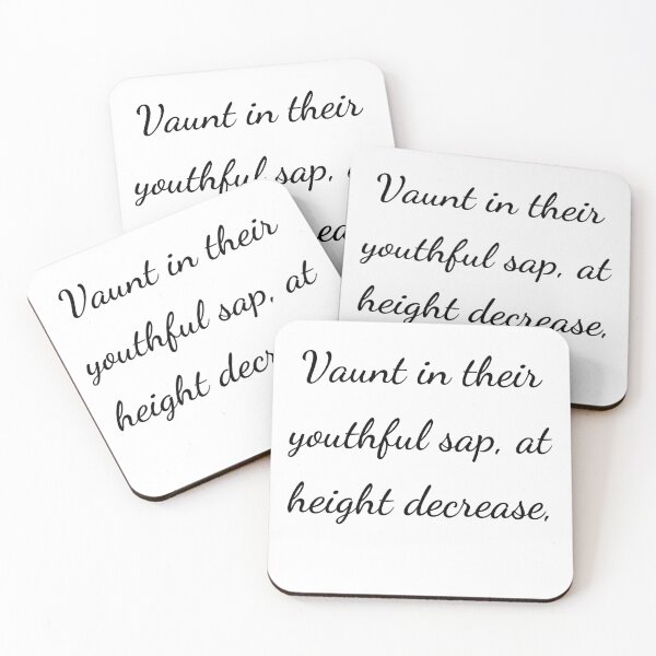 Item preview, "Vaunt in their youthful sap, at height decrease,"- handwriting black designed and sold by ariksworld.