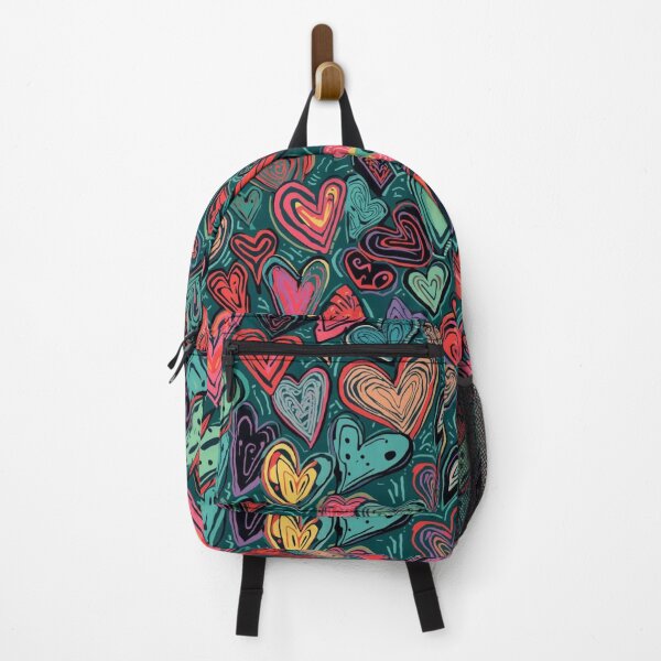 Item preview, Colorful Abstract Hearts Pattern – Modern Love Doodle Seamless Design designed and sold by Goca Shop.