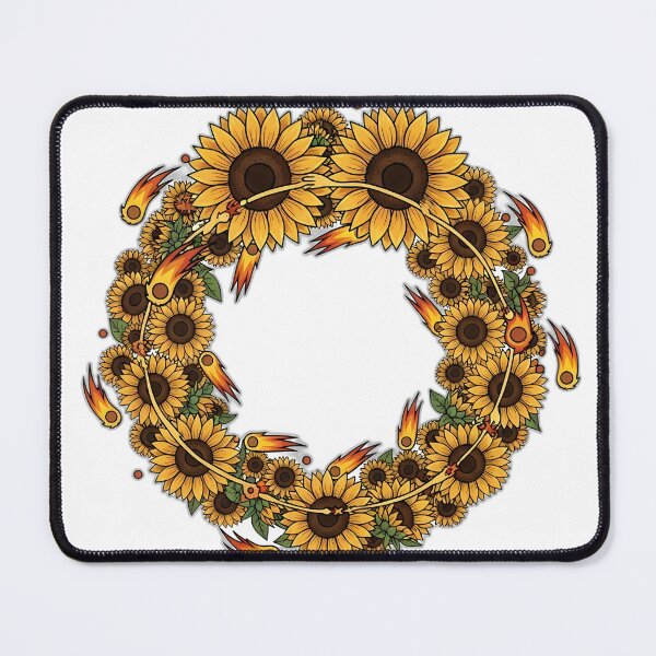 Item preview, Twin Sunflower Comet Wreath designed and sold by pumsquare.