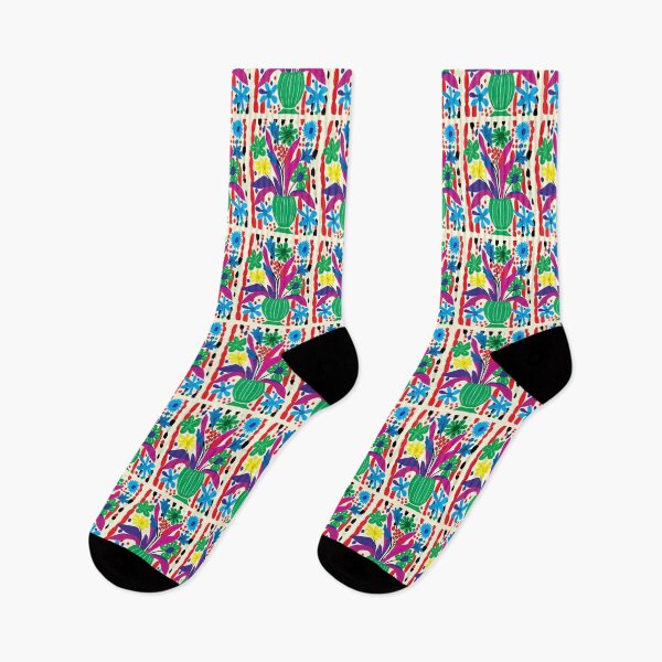 Item preview, Cool Colorful Capacious Folk Floral Abstract Design designed and sold by CharlottePlaceArt.