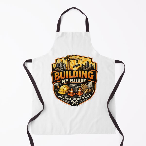Item preview, Building My Future – Construction Worker Motivational Badge | Hard Work Strong Results designed and sold by SilenceInNature.