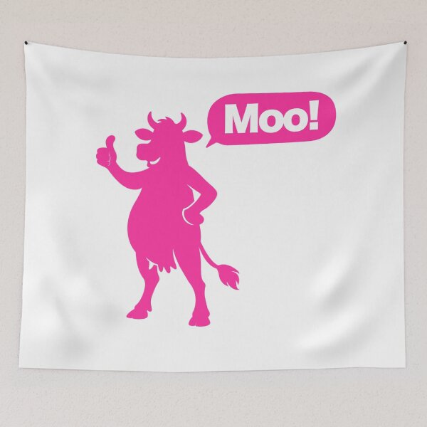 Item preview, Pink Moo Cow Silhouette designed and sold by pUNKnown.