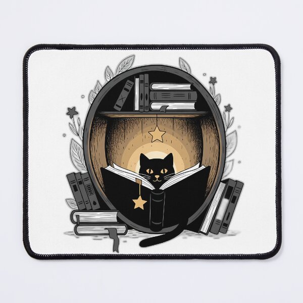 Item preview, Book Nook Cat With Star Bookmark designed and sold by pumsquare.