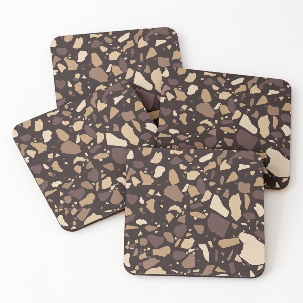 Item preview, Deep Clay Neutral Terrazzo Pattern | Abstract Shapes | Modern Boho Home Decor designed and sold by Claire_Brown.