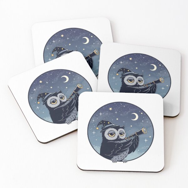 Item preview, Sleepy Owl Stargazer Emblem designed and sold by pumsquare.