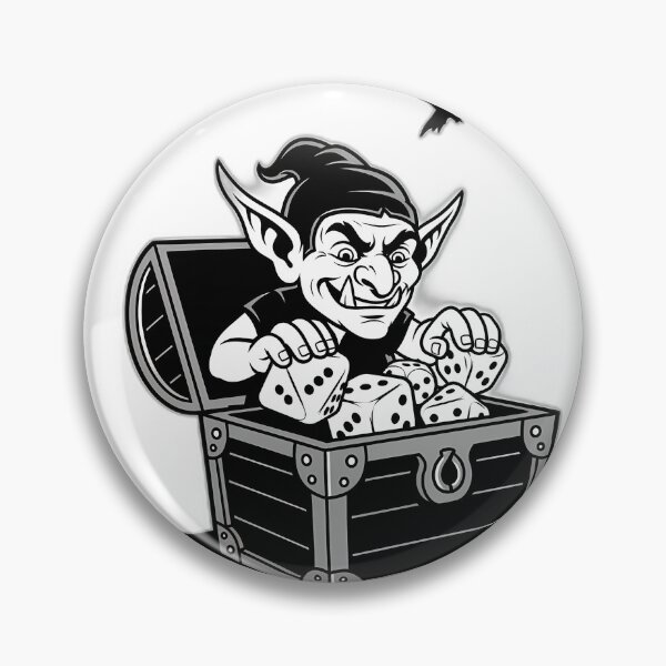 Item preview, Goblin Peeking From Mimic Dice Chest designed and sold by pumsquare.